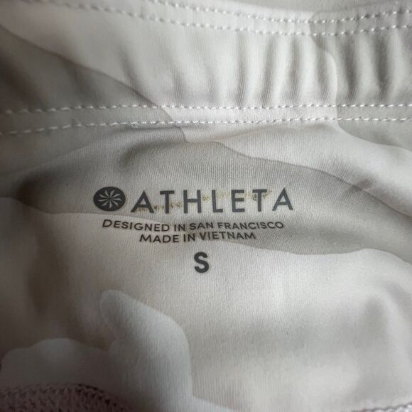 Athleta Womens Tan Camo Contender 7/8 Tight Small Zip Pockets #405480 - Picture 9 of 9